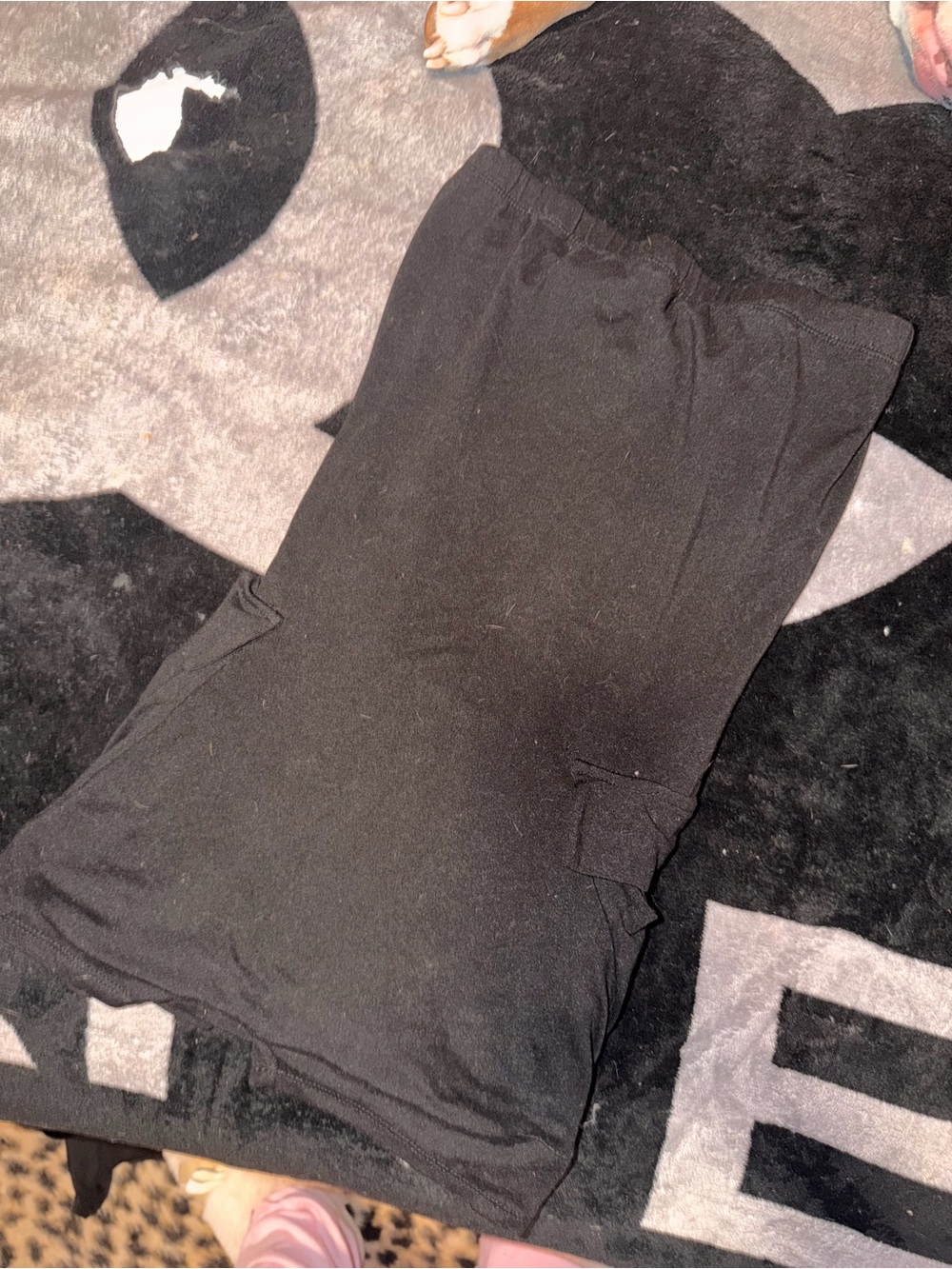 Black Stretch romper  with Side Pocket